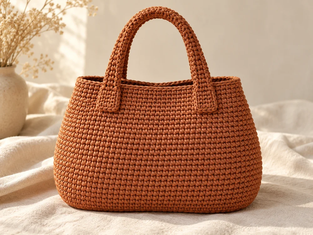 Imagem ilustrativa da Bolsa de Mão Clássica em terracota